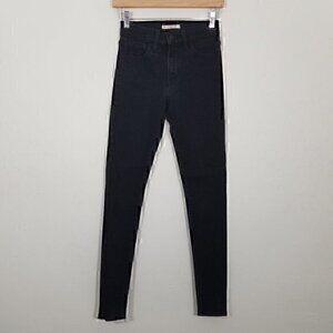 Levi's Black Tab 720 High Rise Super Skinny Stretch Jeans Size 24